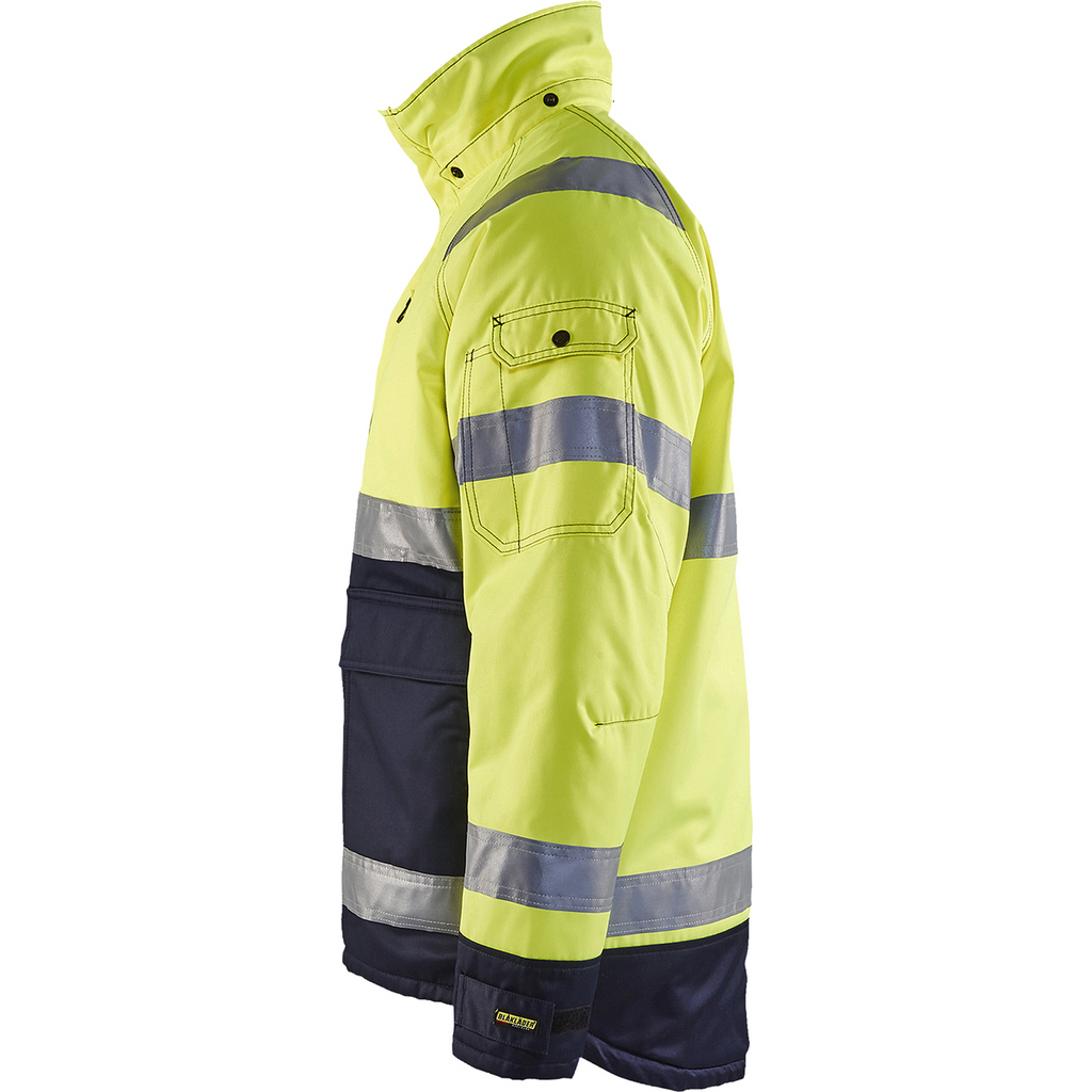 Blaklader High Vis Winter Jacket, Yellow/Navy Blue (3)