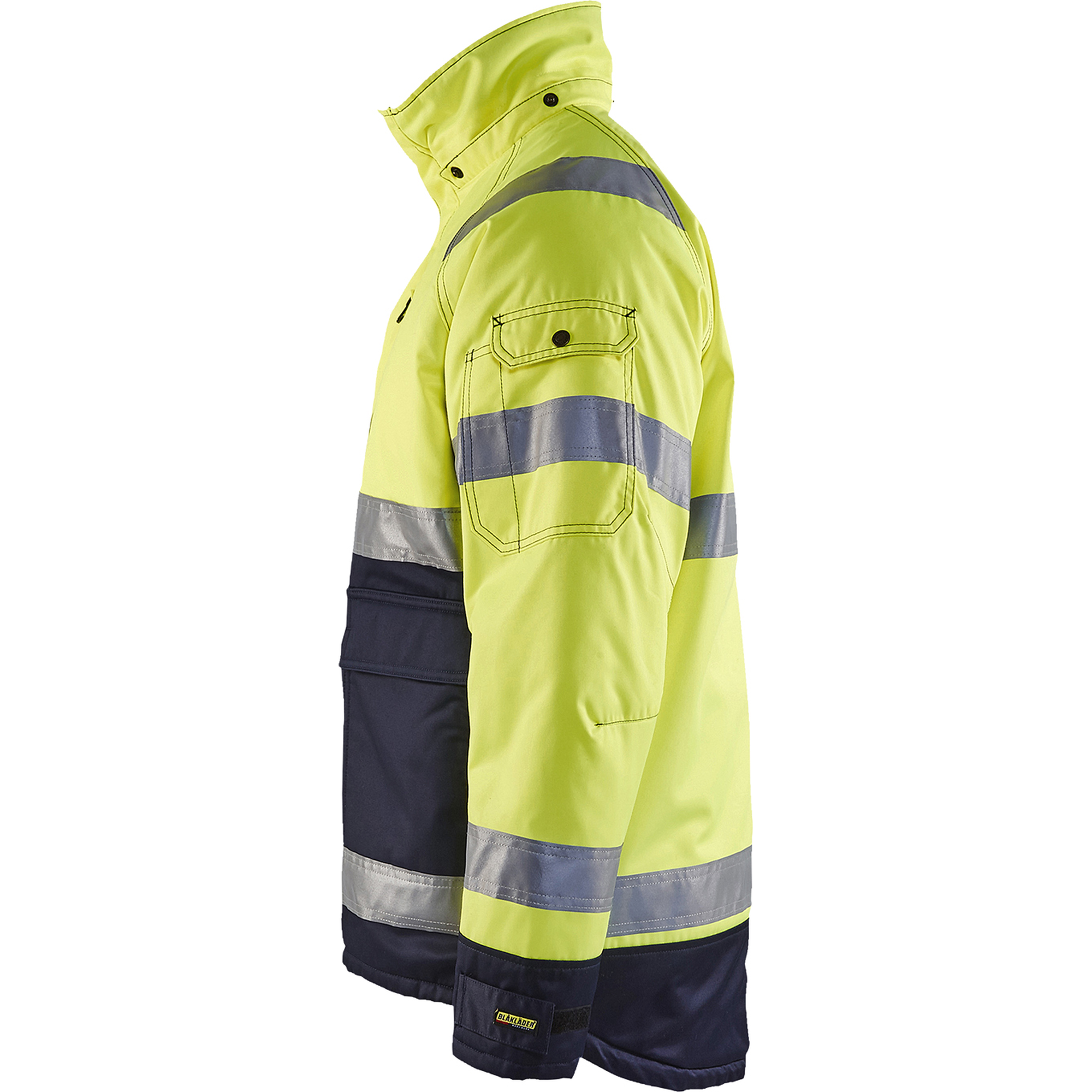Blaklader High Vis Winter Jacket, Yellow/Navy Blue (3)