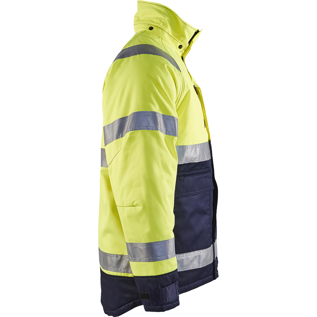 Blaklader High Vis Winter Jacket, Yellow/Navy Blue (2)