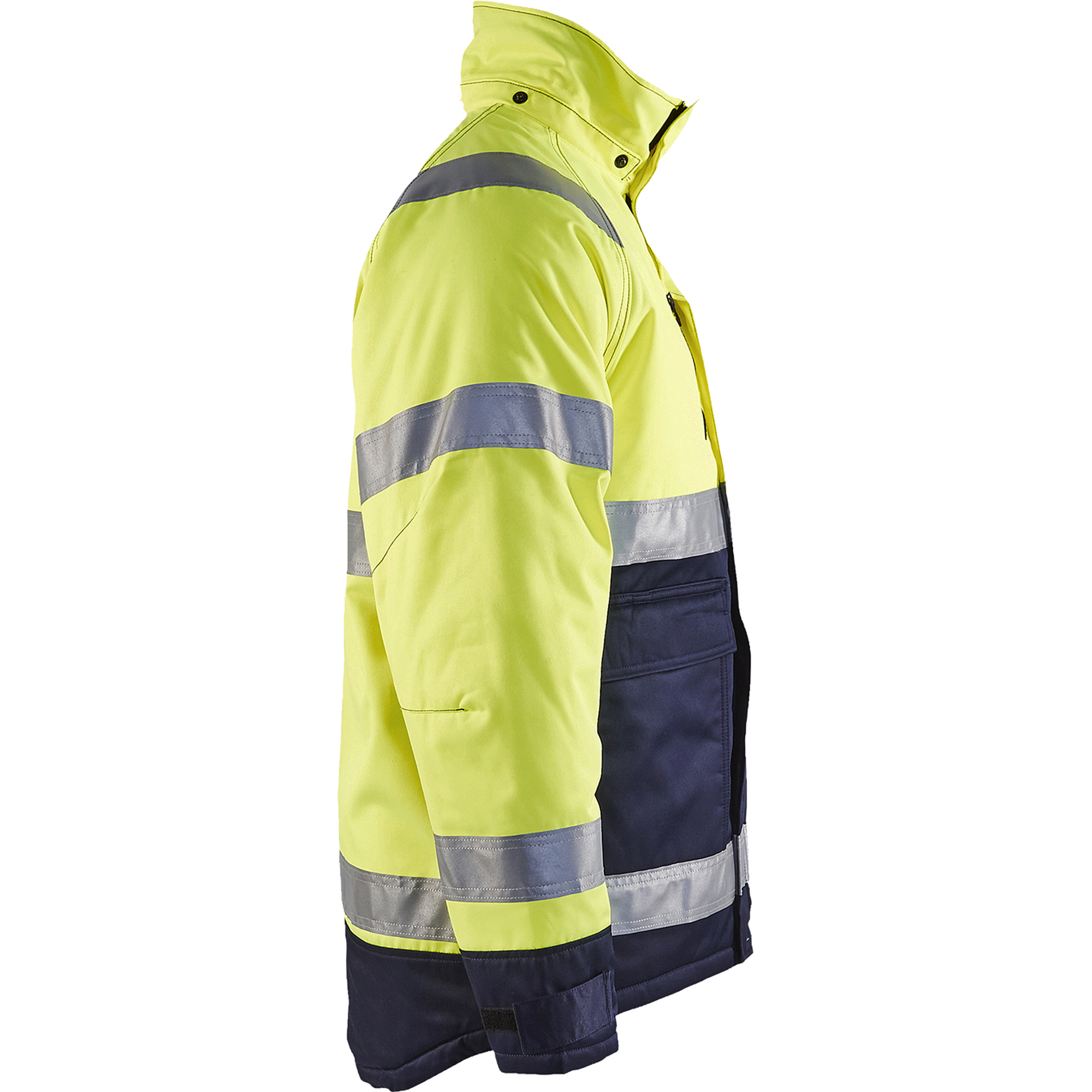 Blaklader High Vis Winter Jacket, Yellow/Navy Blue (2)