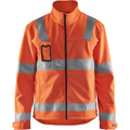Blaklader High Vis Softshell Jacket, Orange