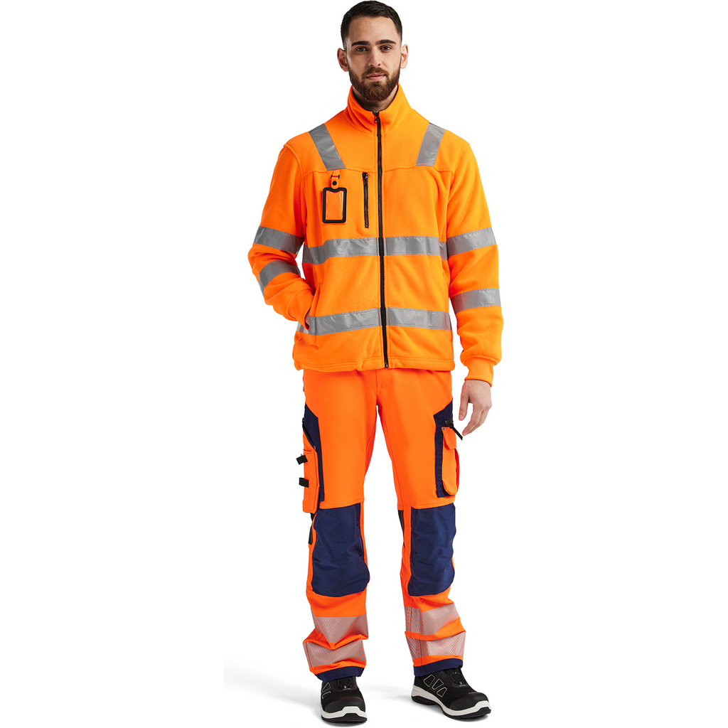 Blaklader High Vis Fleece Jacket, Orange (5)