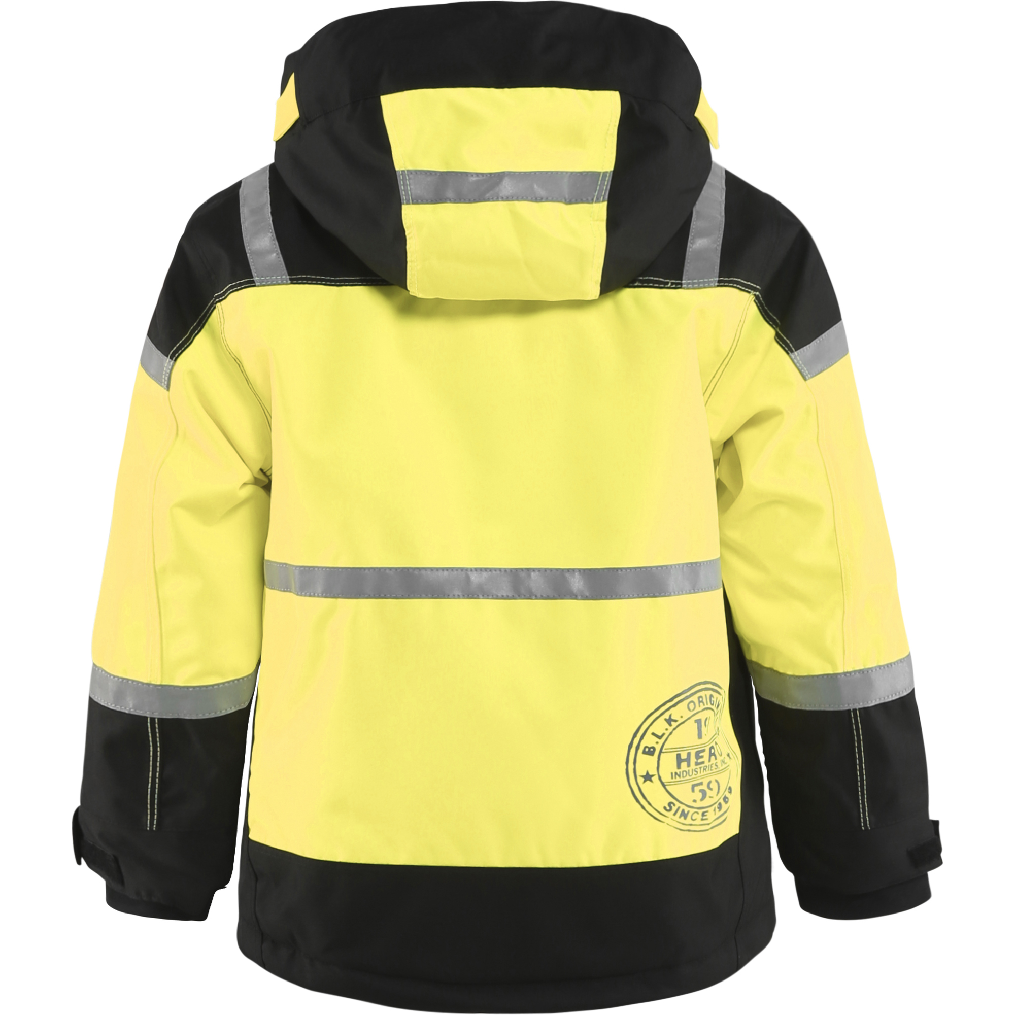 Blaklader Children's Winter Jacket, Black/Yellow (4)