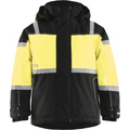Blaklader Children's Winter Jacket, Black/Yellow