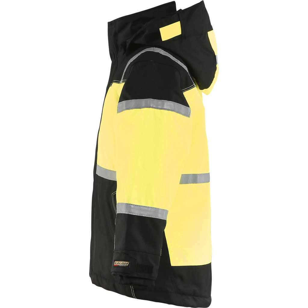 Blaklader Children's Winter Jacket, Black/Yellow (3)