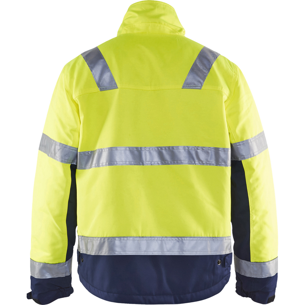Blaklader Winter Jacket, Yellow/Navy Blue (4)