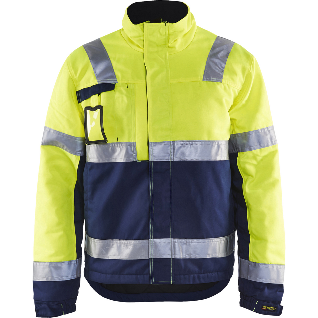 Blaklader Winter Jacket, Yellow/Navy Blue