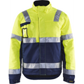 Blaklader Winter Jacket, Yellow/Navy Blue