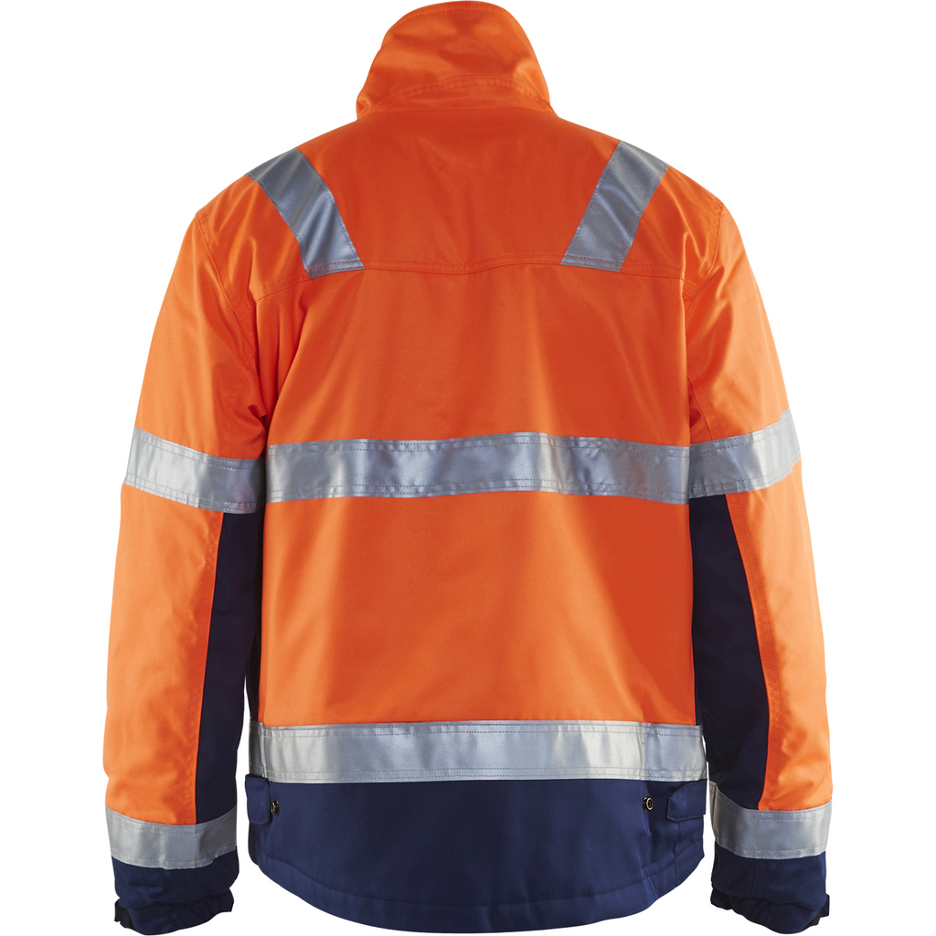 Blaklader Winter Jacket, Orange/Navy Blue (4)