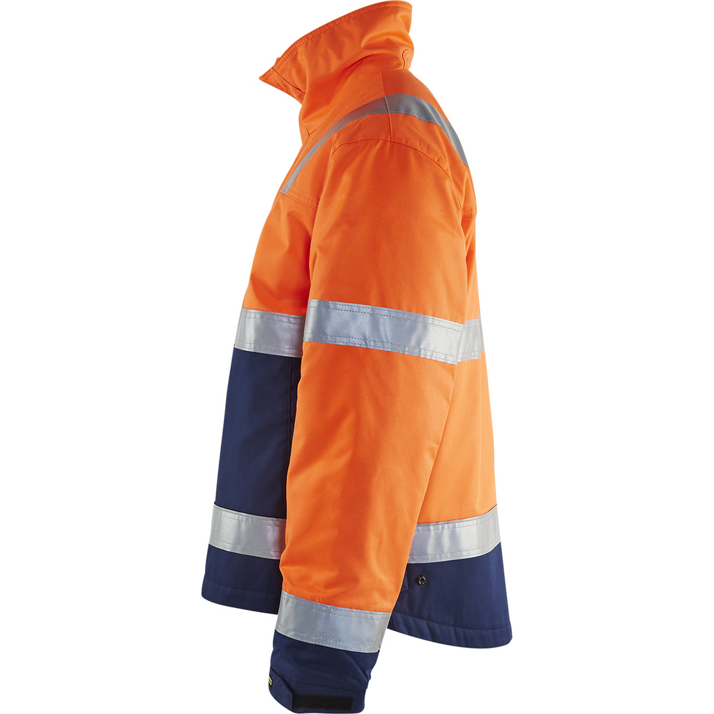 Blaklader Winter Jacket, Orange/Navy Blue (3)