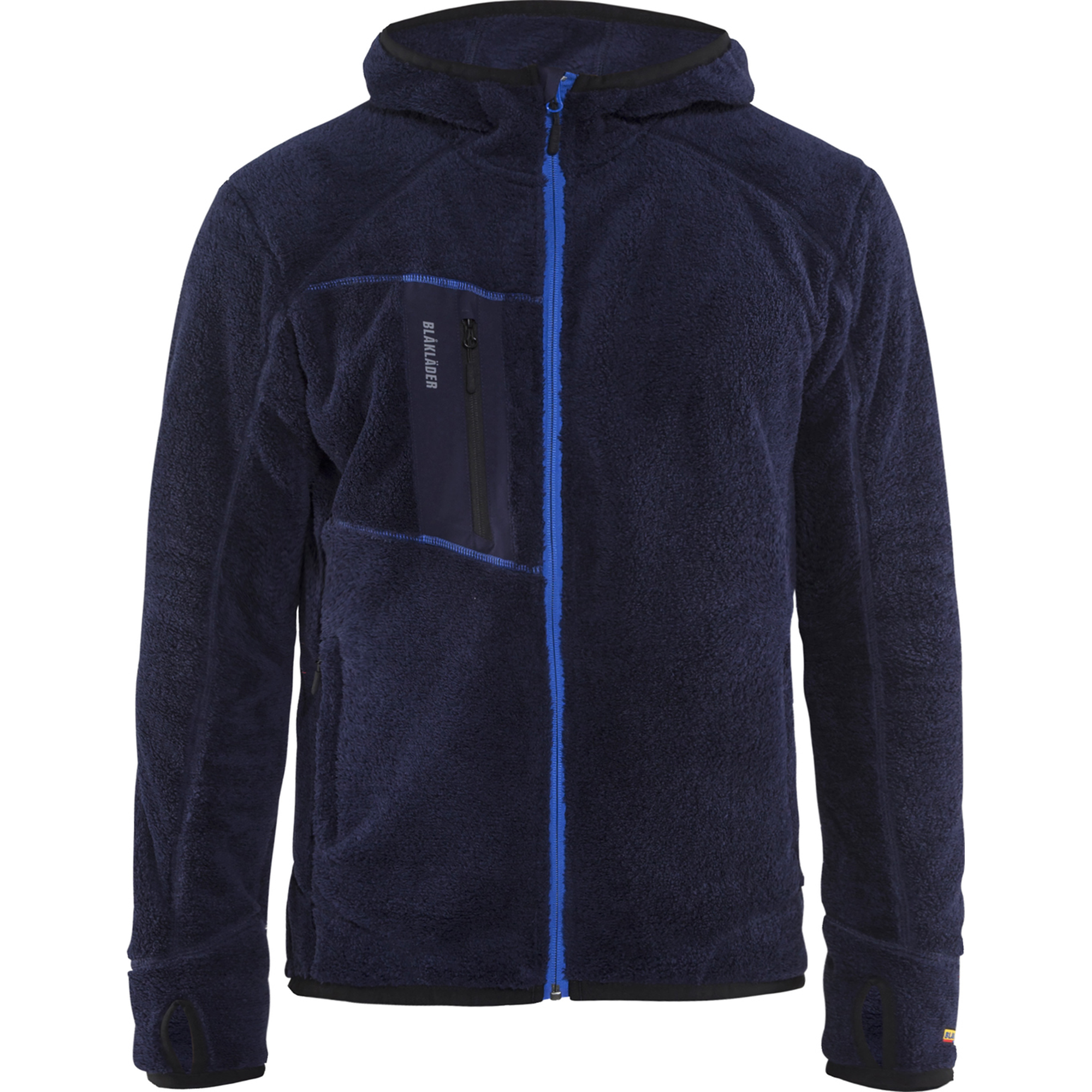 Blaklader Fibre Fleece Jacket, Navy Blue/Cornflower Blue