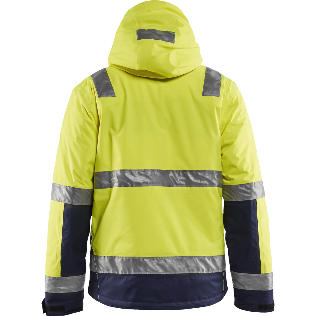 Blaklader High Vis Winter Jacket, Yellow/Navy Blue (4)