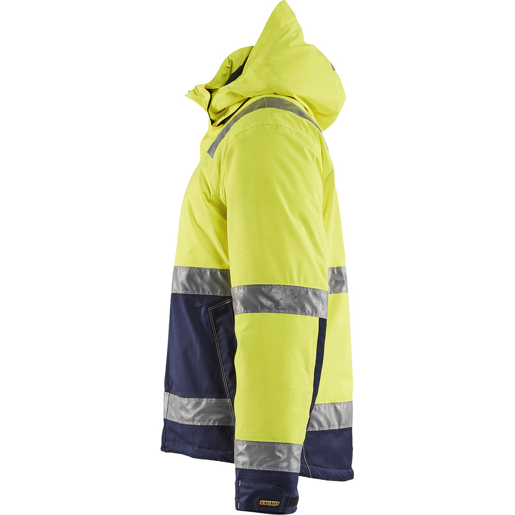 Blaklader High Vis Winter Jacket, Yellow/Navy Blue (3)