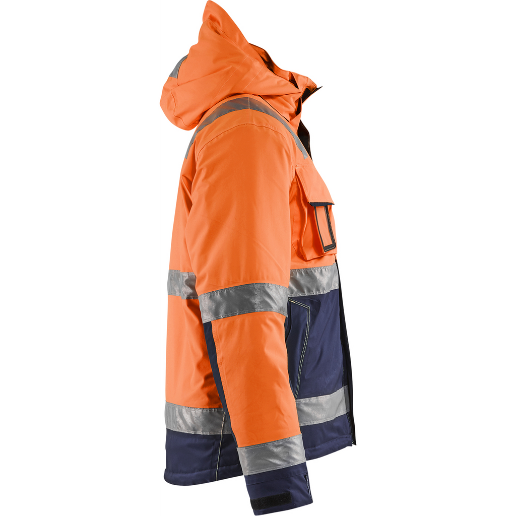 Blaklader High Vis Winter Jacket, Orange/Navy Blue (2)