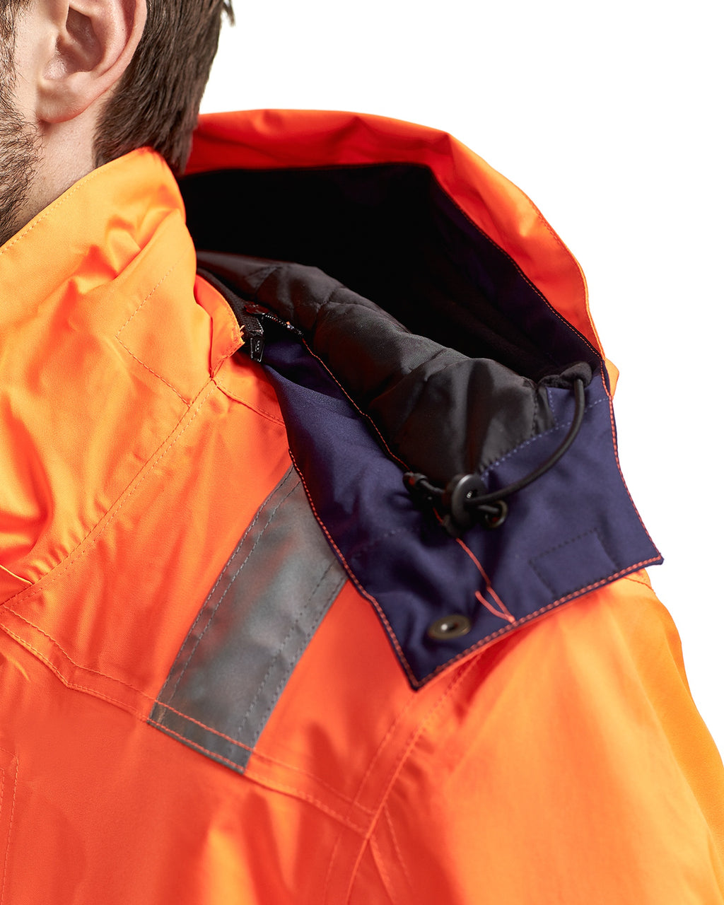 Blaklader High Vis Winter Jacket, Orange/Navy Blue (5)