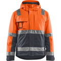 Blaklader High Vis Winter Jacket, Orange/Medium Grey