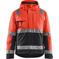 Blaklader High Vis Winter Jacket, Red/Black