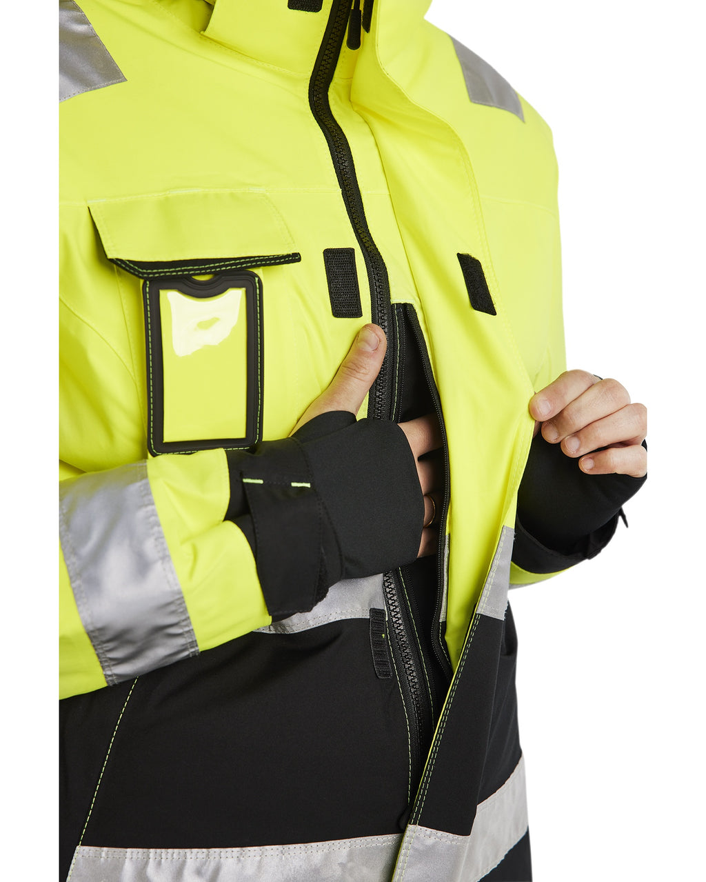 Blaklader High Vis Ladies Winter Jacket, Yellow/Black (6)