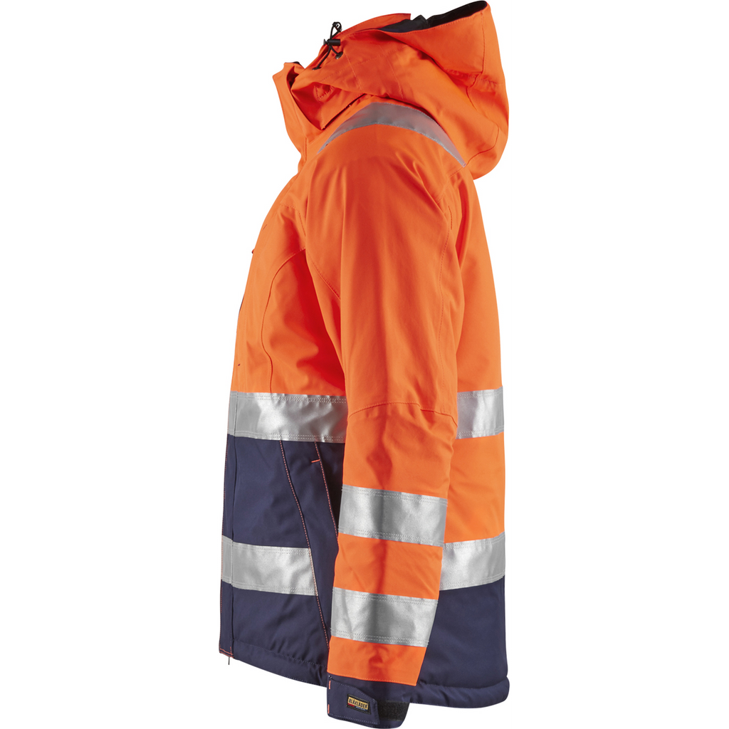 Blaklader High Vis Ladies Winter Jacket, Orange/Navy Blue (3)