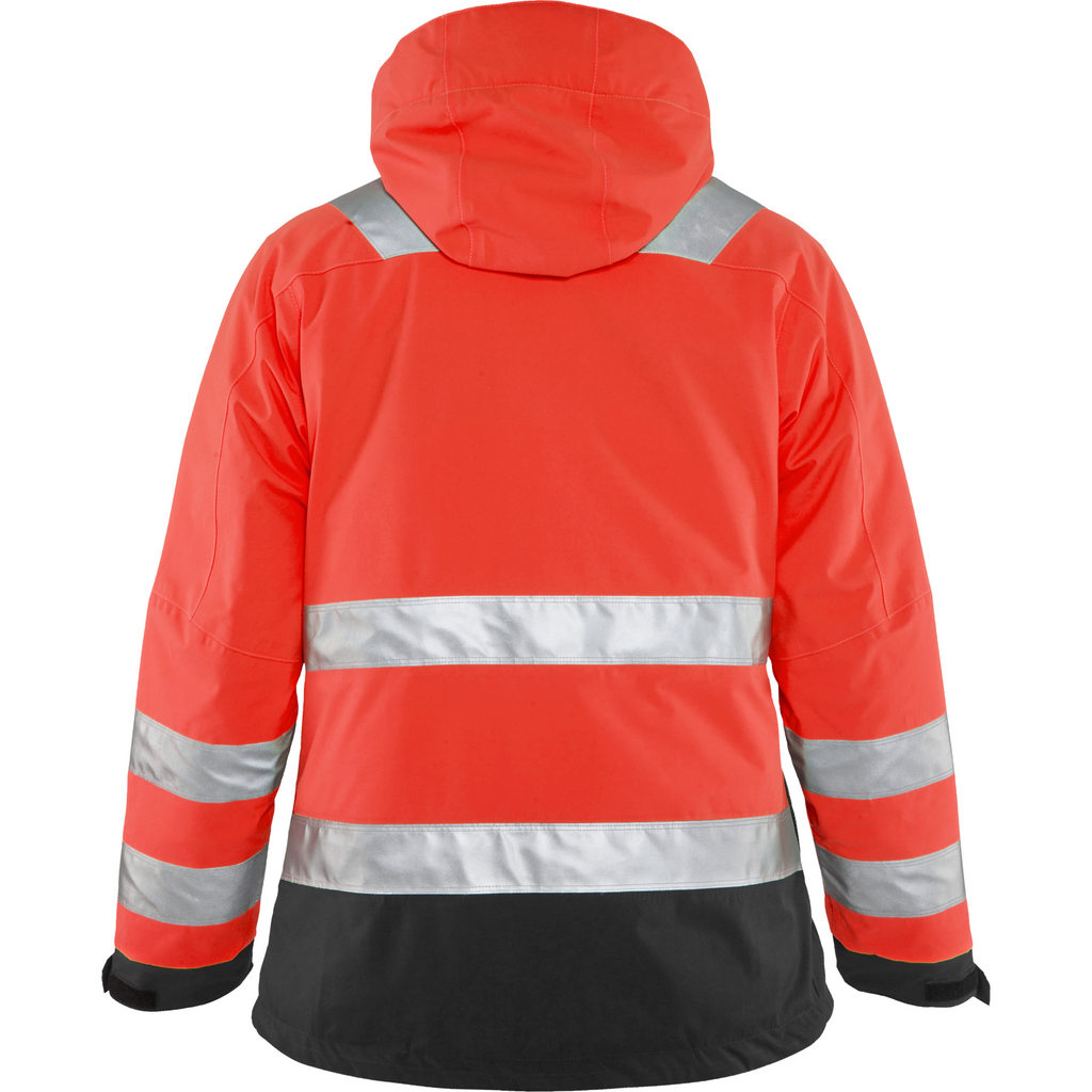 Blaklader High Vis Ladies Winter Jacket, Red/Black (4)