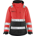 Blaklader High Vis Ladies Winter Jacket, Red/Black