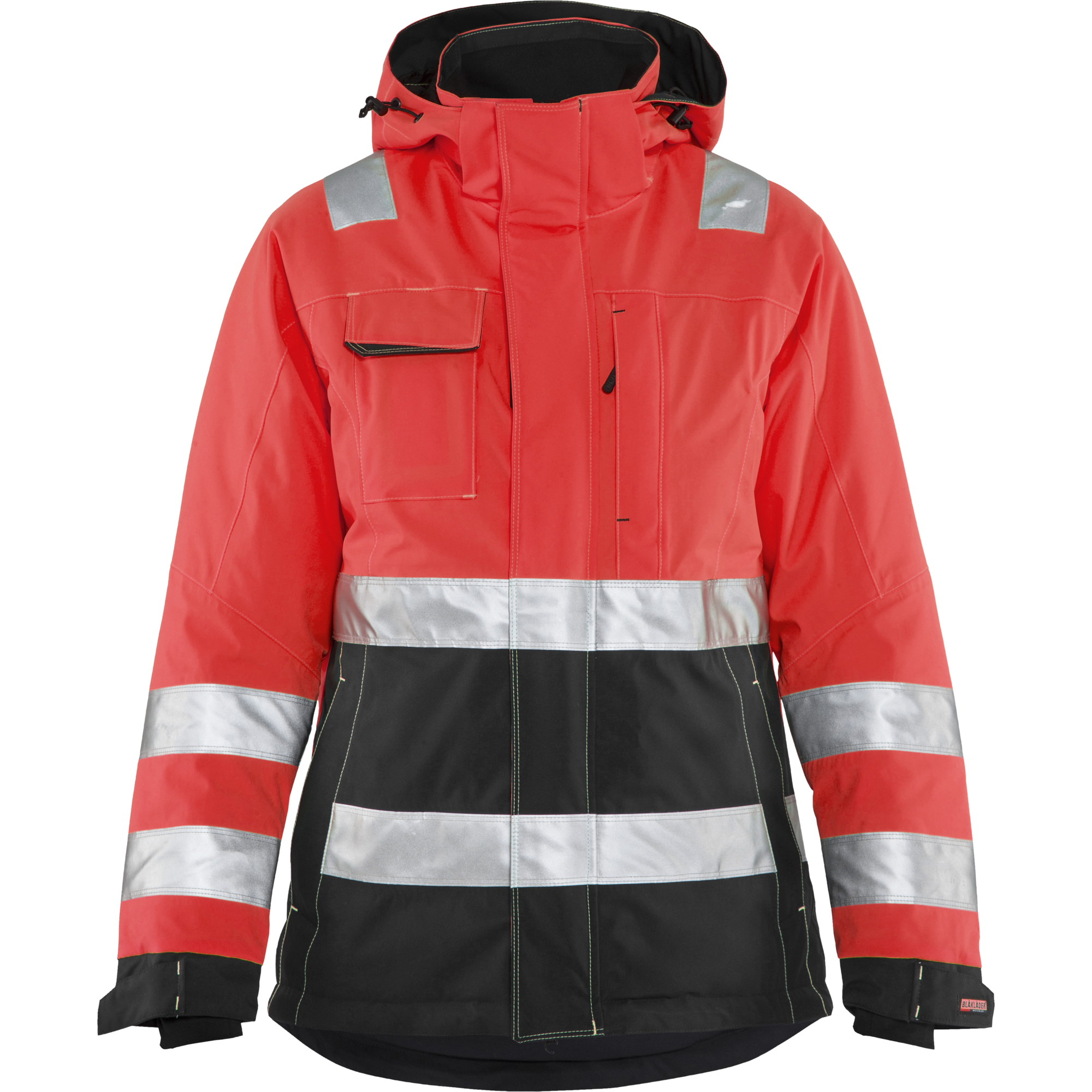Blaklader High Vis Ladies Winter Jacket, Red/Black