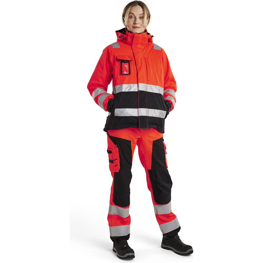 Blaklader High Vis Ladies Winter Jacket, Red/Black (5)