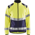 Blaklader High Vis Softshell Jacket, Yellow/Navy Blue