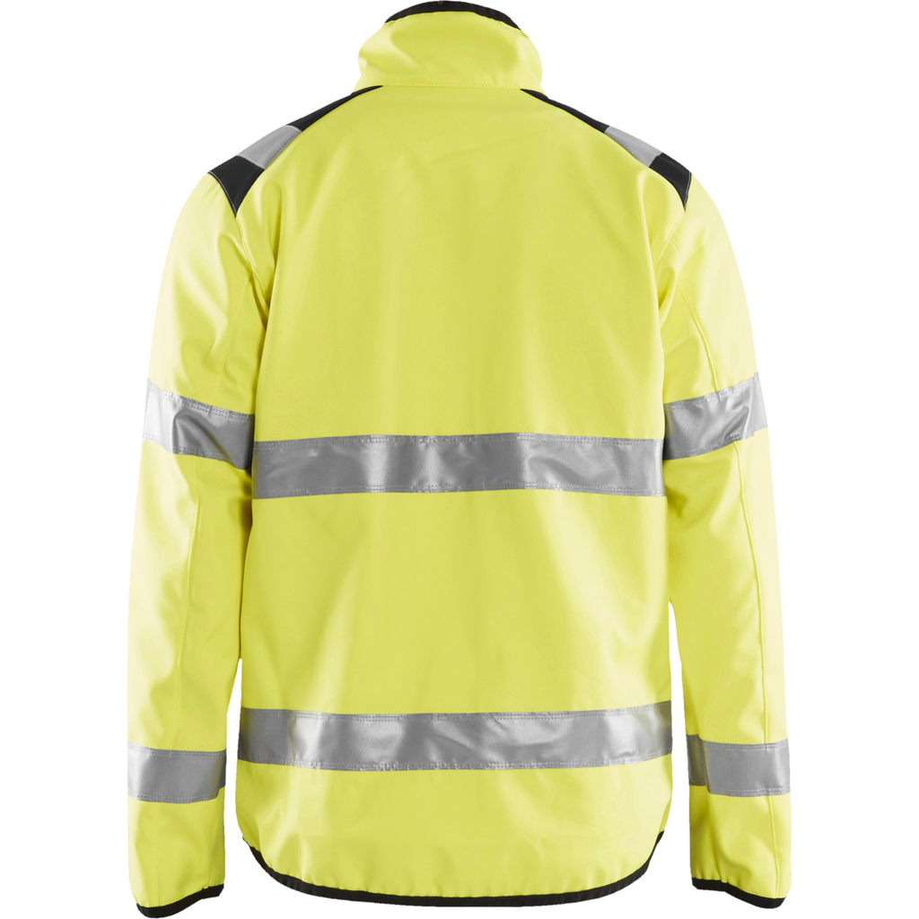 Blaklader High Vis Softshell Jacket, Yellow/Black (4)