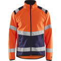 Blaklader High Vis Softshell Jacket, Orange/Navy Blue