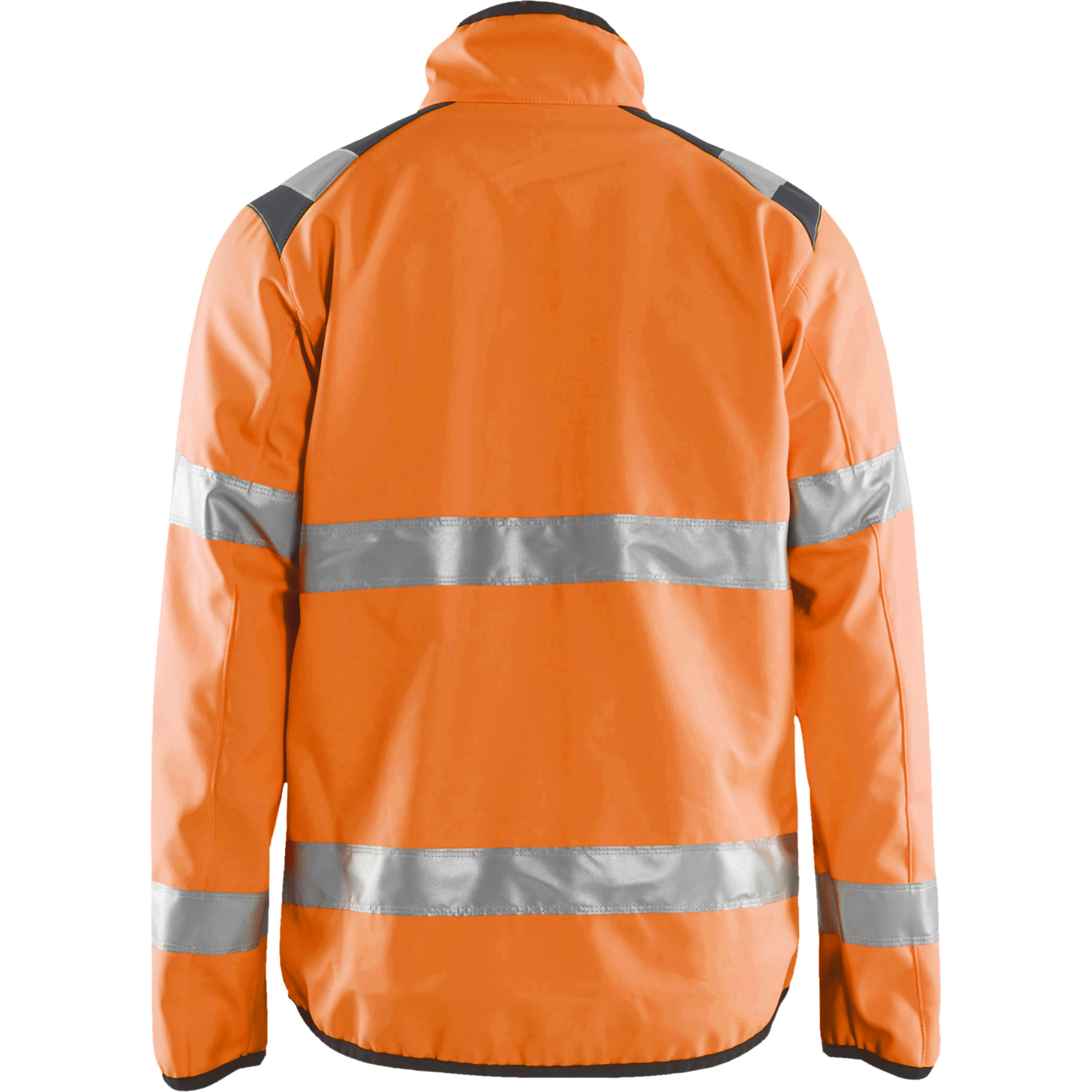 Blaklader High Vis Softshell Jacket, Orange/Medium Grey (4)
