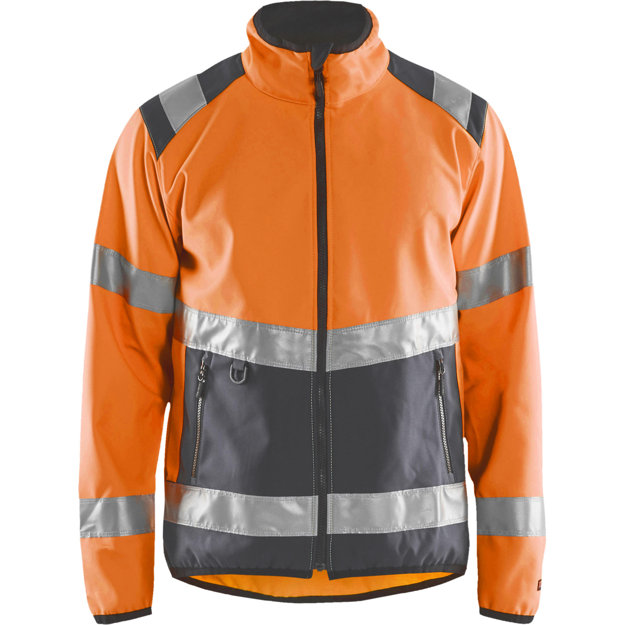 Blaklader High Vis Softshell Jacket, Orange/Medium Grey