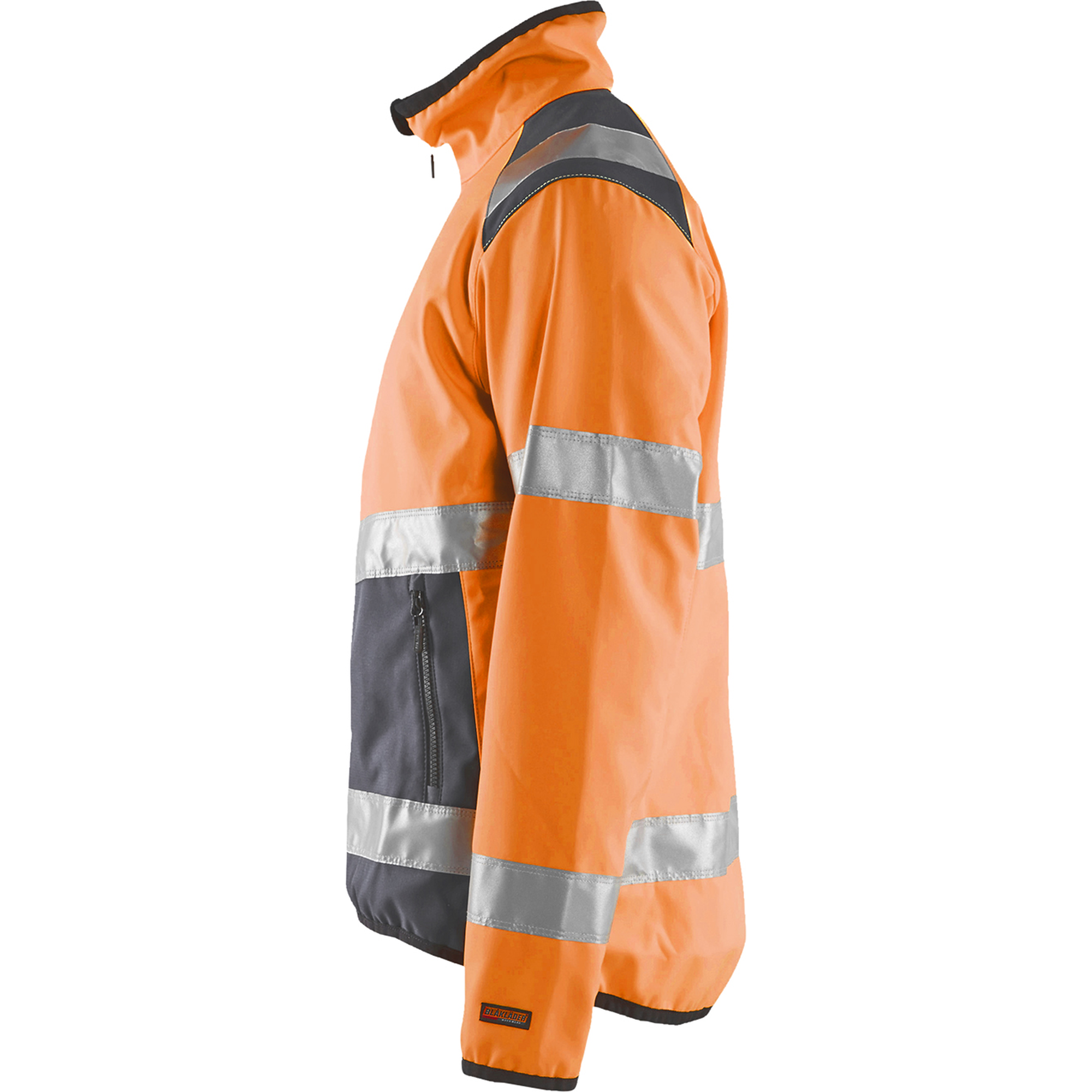 Blaklader High Vis Softshell Jacket, Orange/Medium Grey (3)