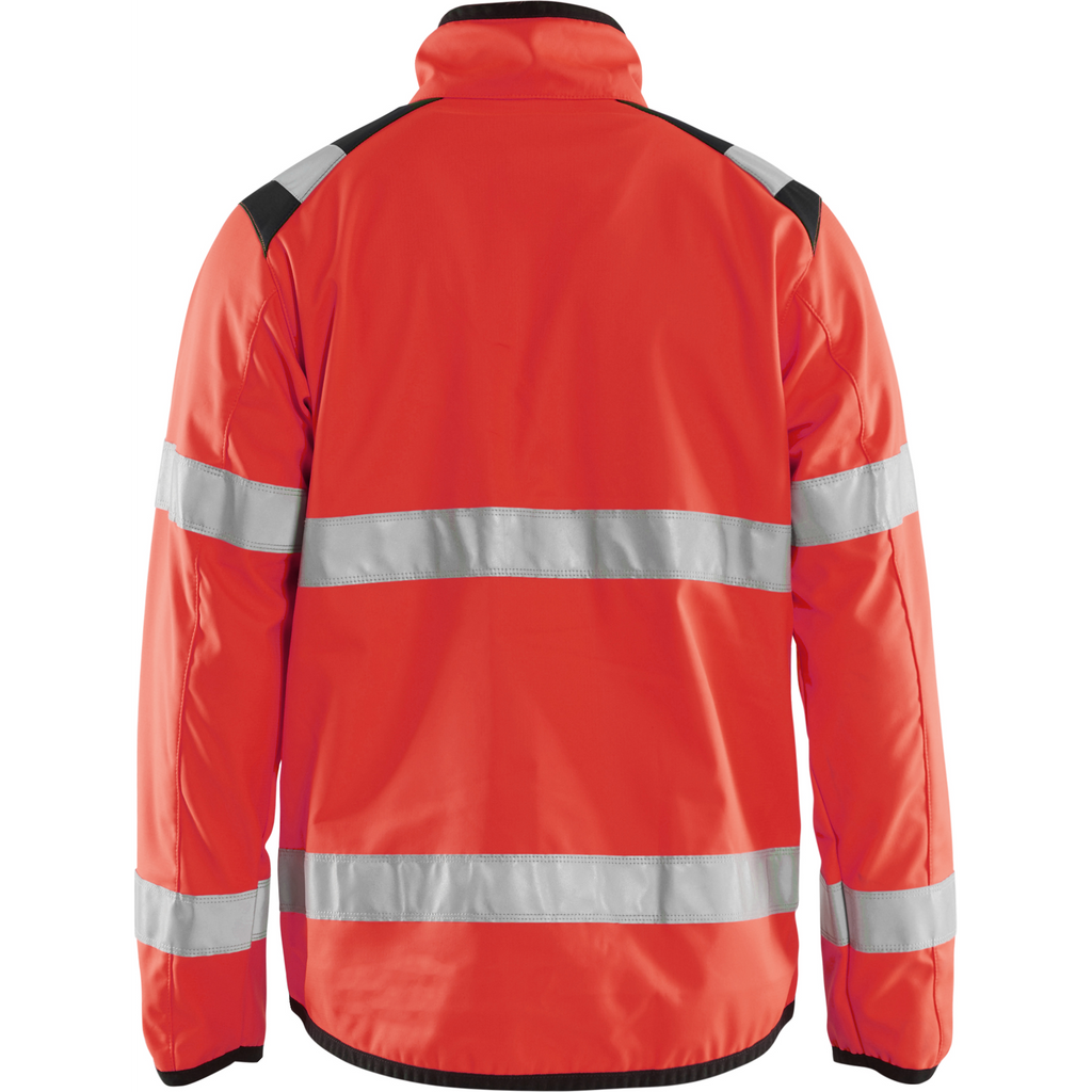 Blaklader High Vis Softshell Jacket, Red/Black (4)
