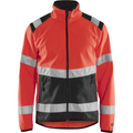 Blaklader High Vis Softshell Jacket, Red/Black