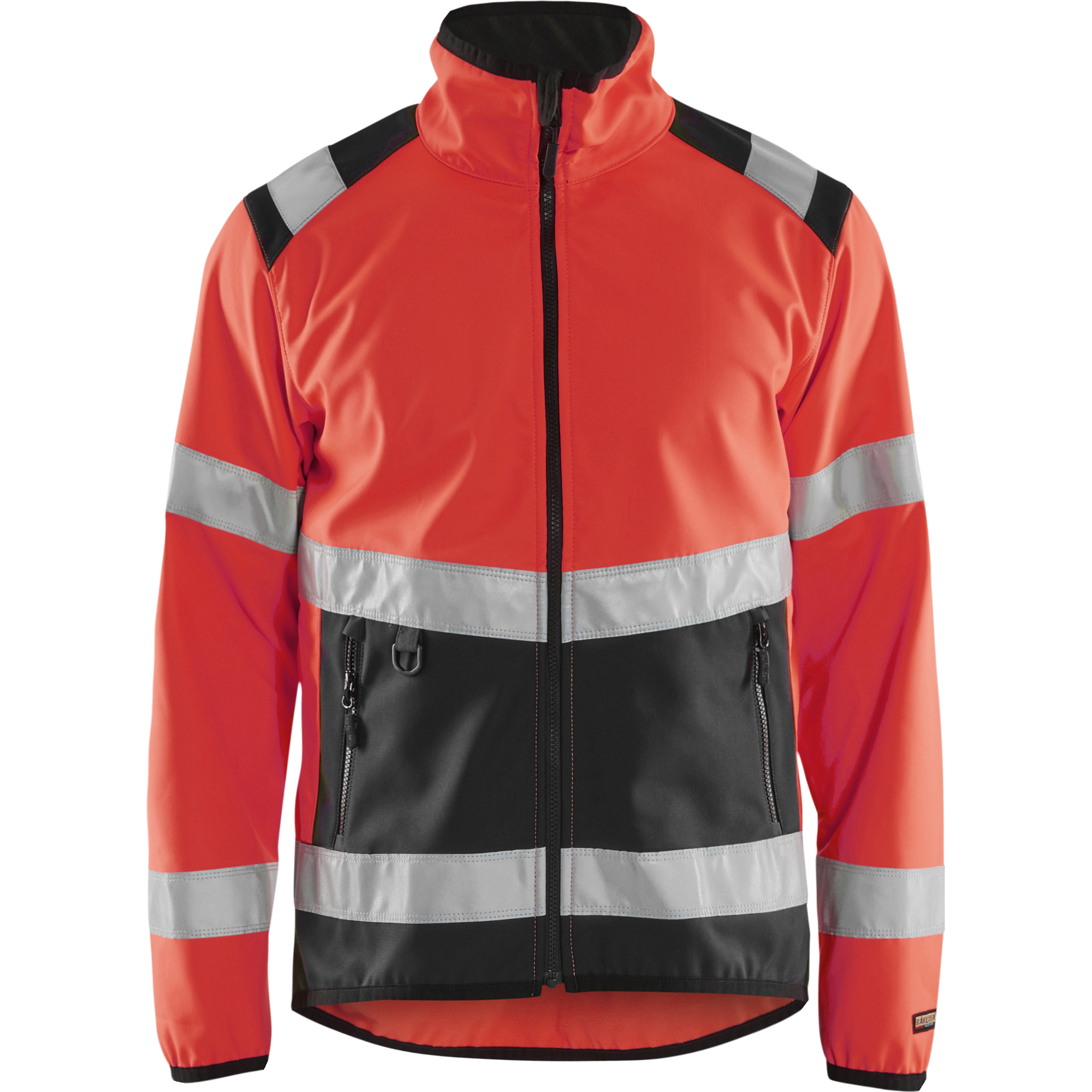 Blaklader High Vis Softshell Jacket, Red/Black