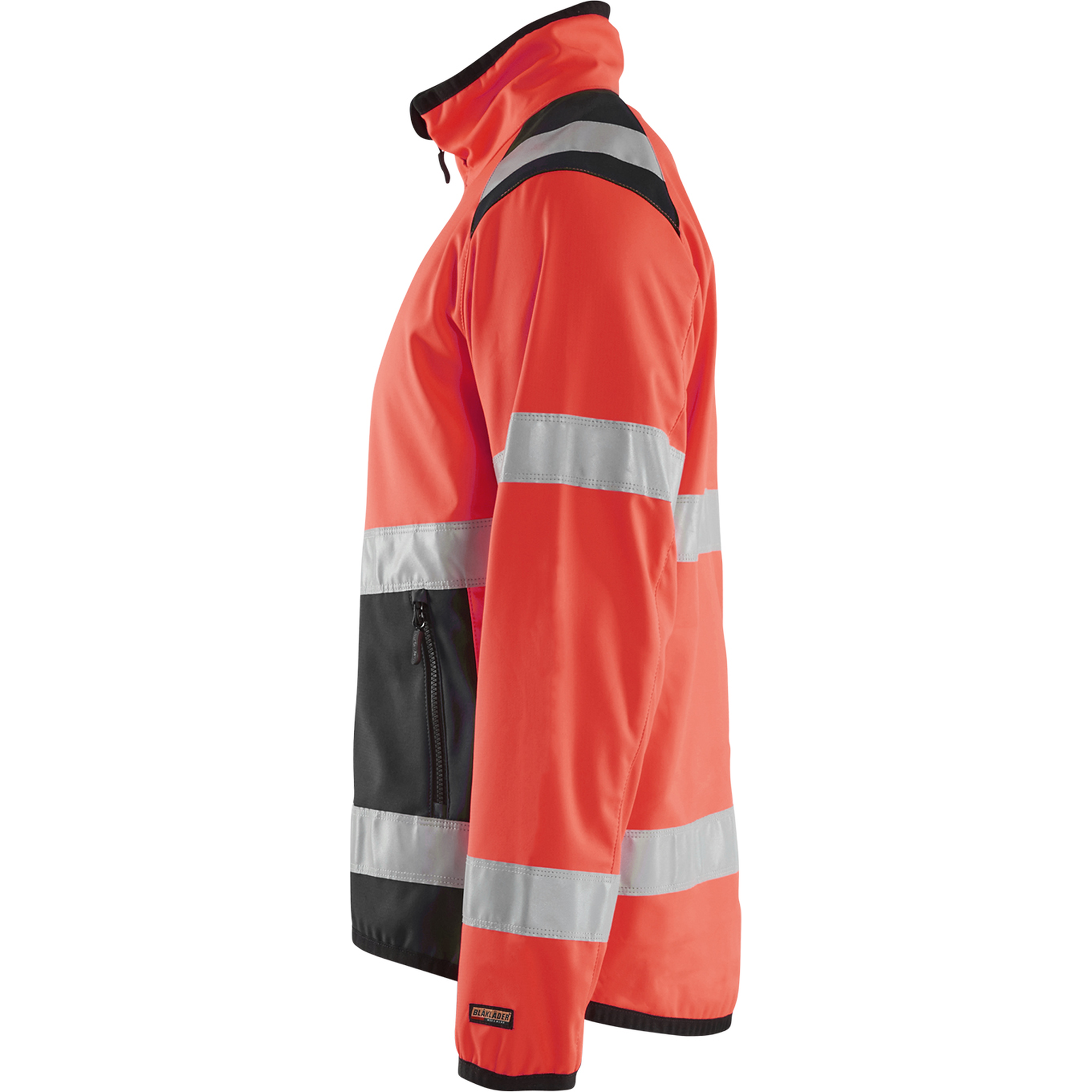 Blaklader High Vis Softshell Jacket, Red/Black (3)