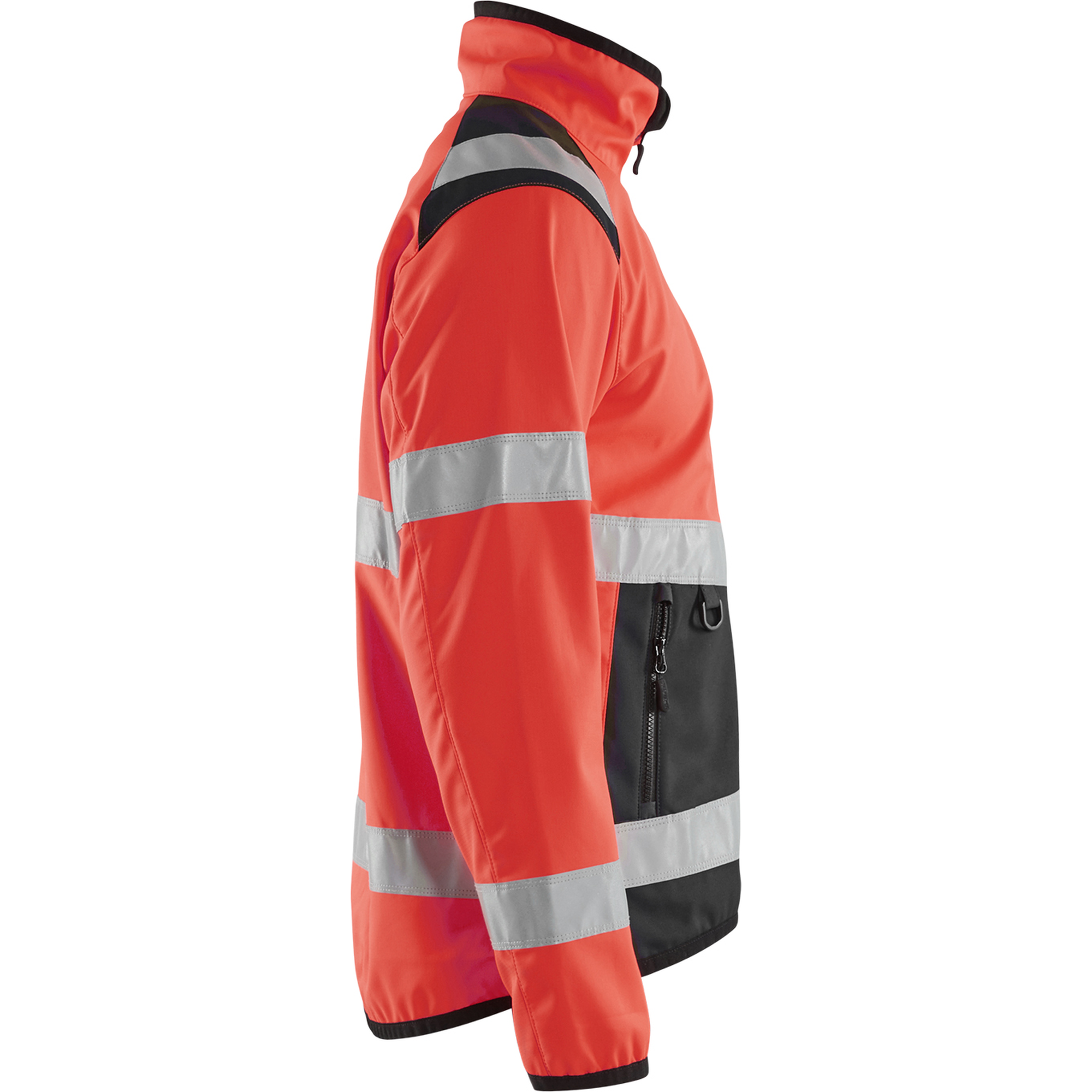 Blaklader High Vis Softshell Jacket, Red/Black (2)