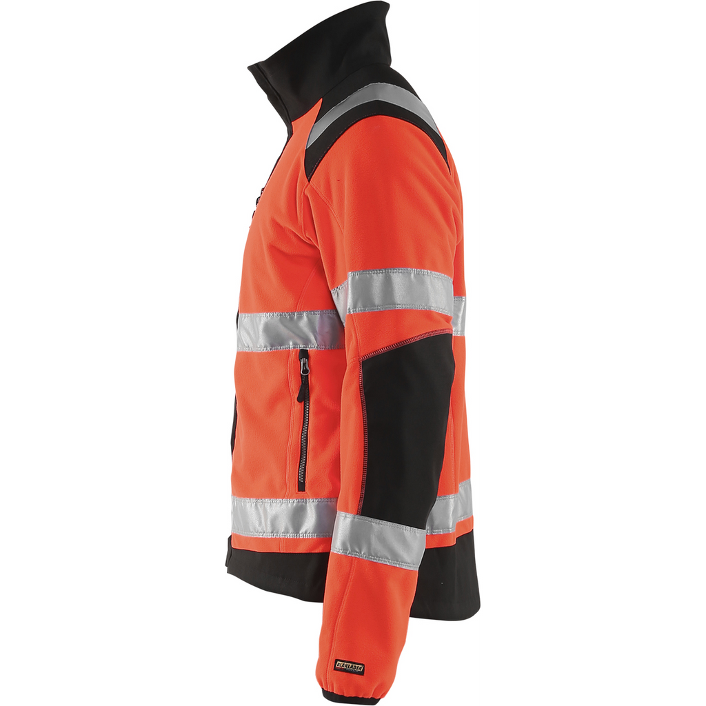 Blaklader Windproof High Vis Fleece Jacket, Red/Black (3)