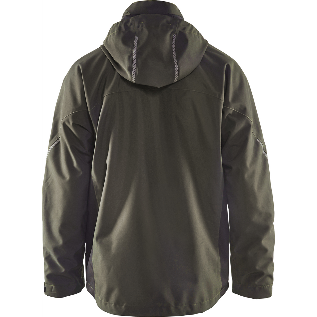 Blaklader Lined Lightweight Winter Jacket, Dark Olive Green/Black (4)