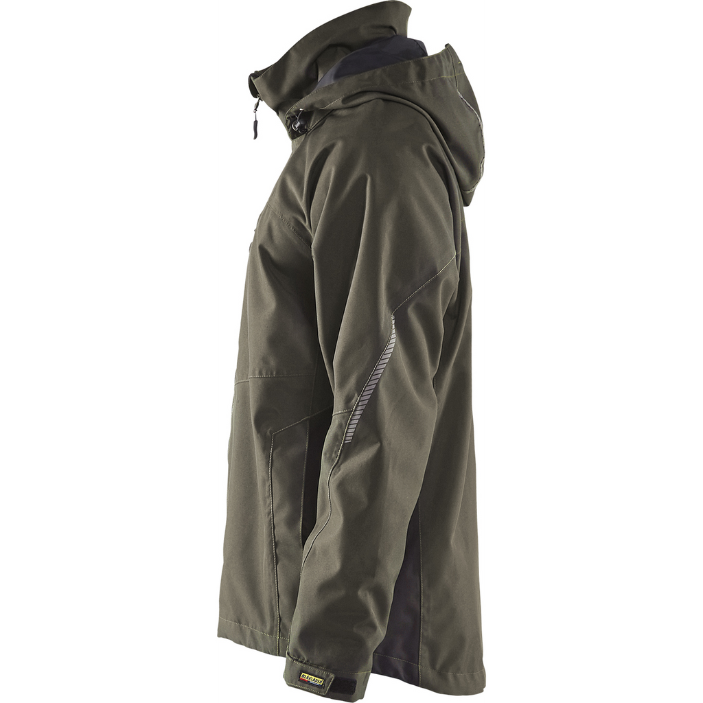 Blaklader Lined Lightweight Winter Jacket, Dark Olive Green/Black (3)
