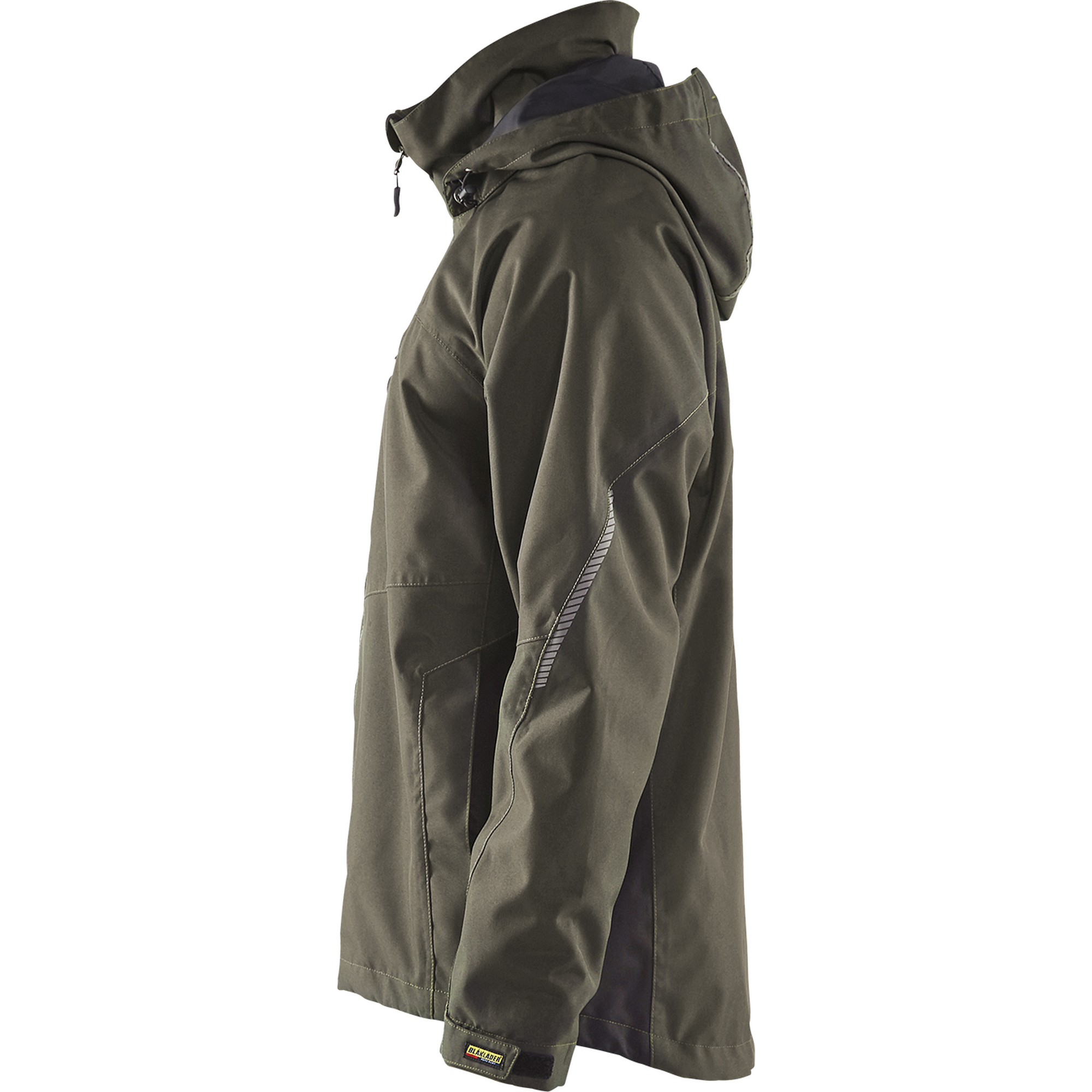 Blaklader Lined Lightweight Winter Jacket, Dark Olive Green/Black (3)
