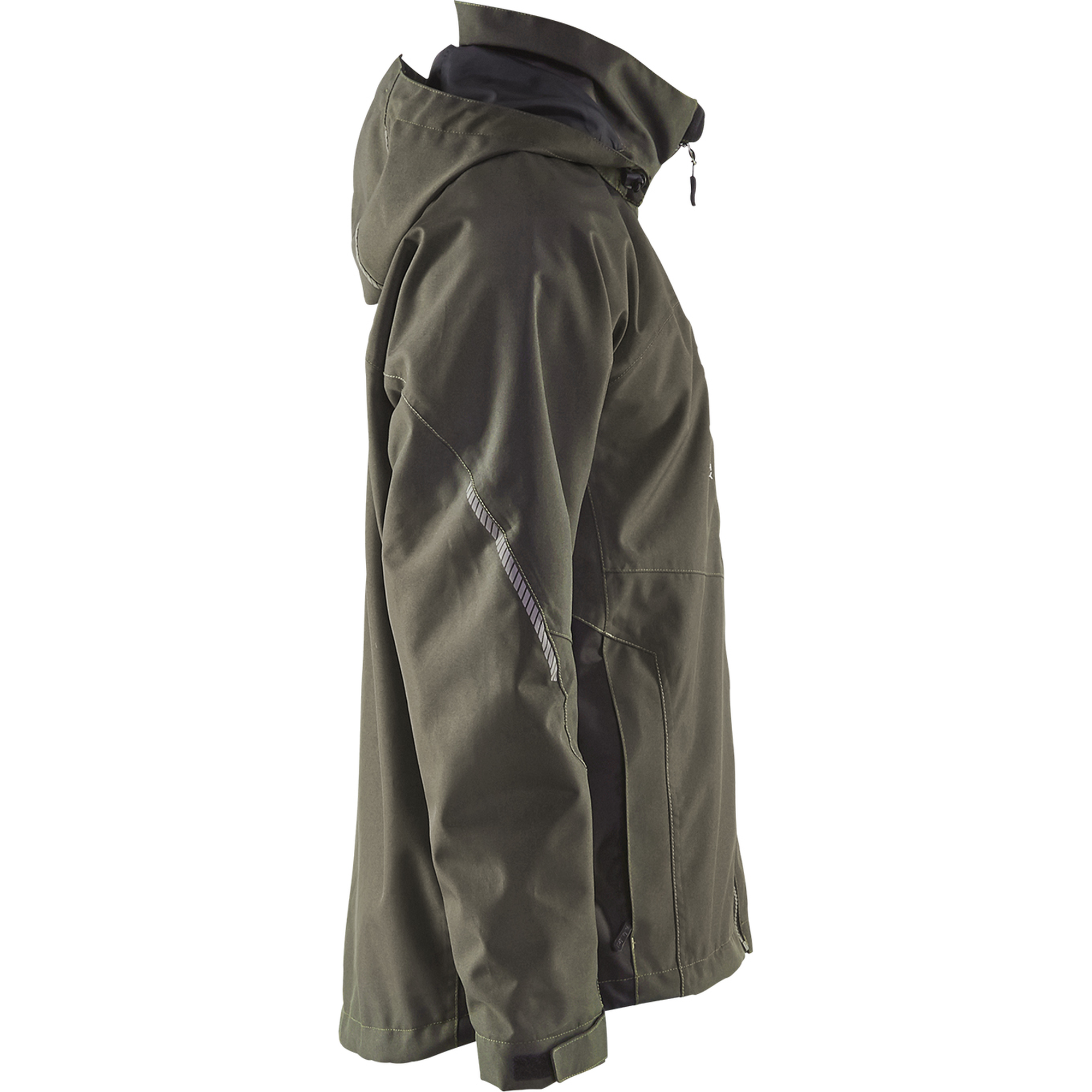 Blaklader Lined Lightweight Winter Jacket, Dark Olive Green/Black (2)