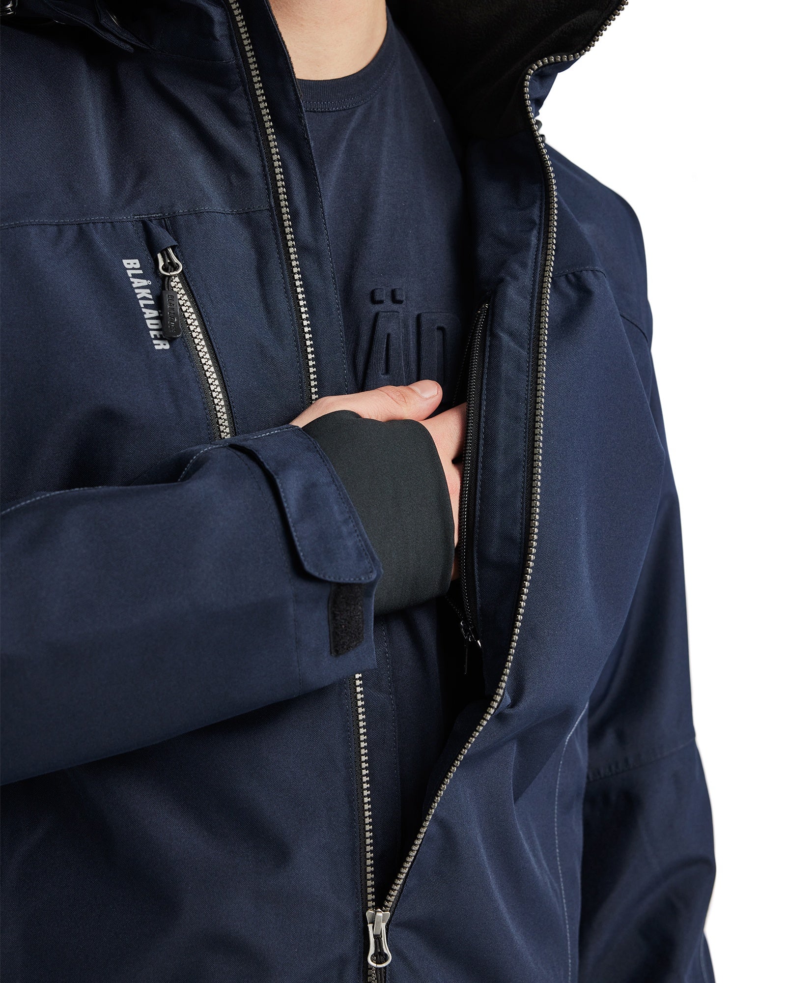 Blaklader Lined Lightweight Winter Jacket, Dark Navy/Black (8)