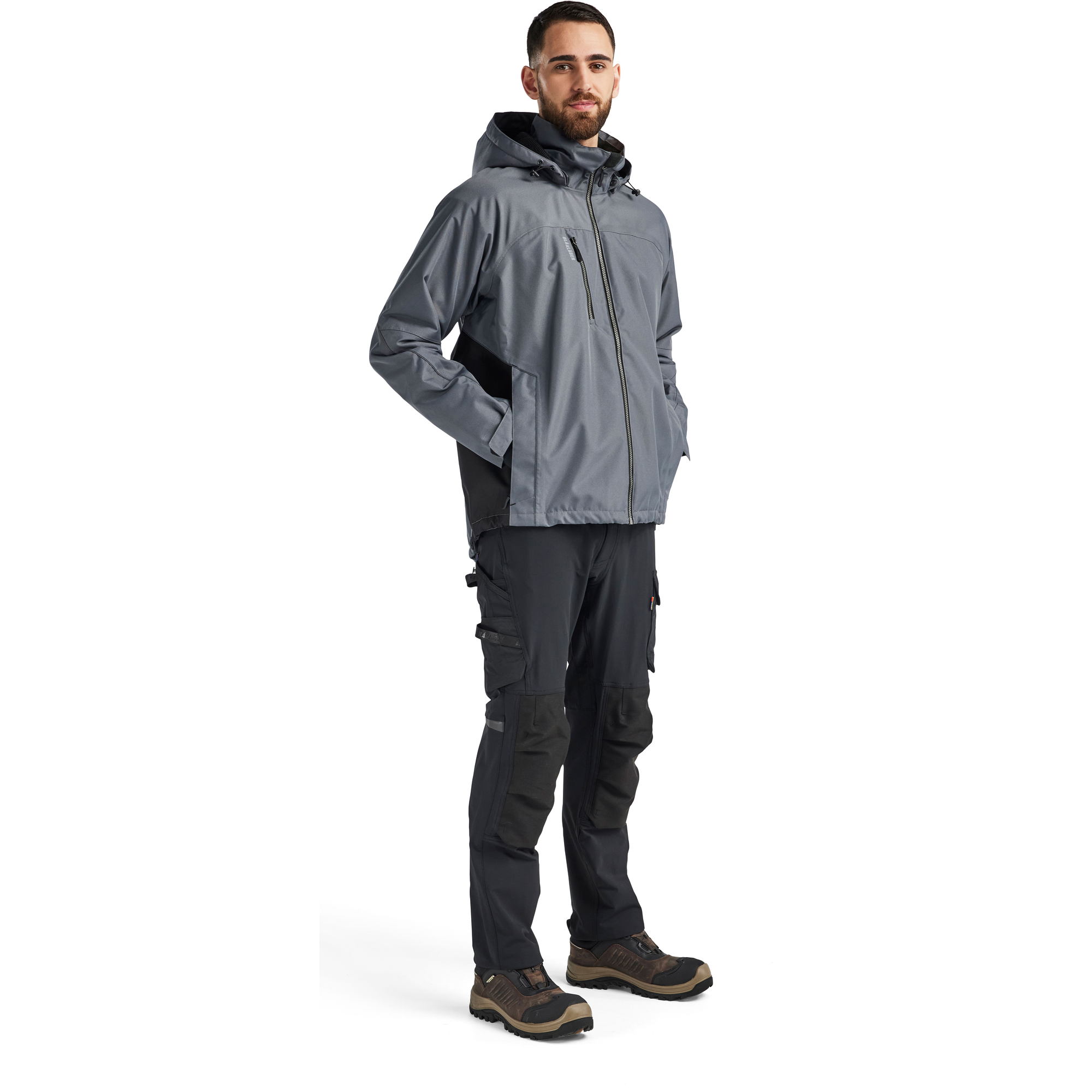 Blaklader Lined Lightweight Winter Jacket, Medium Grey/Black (5)