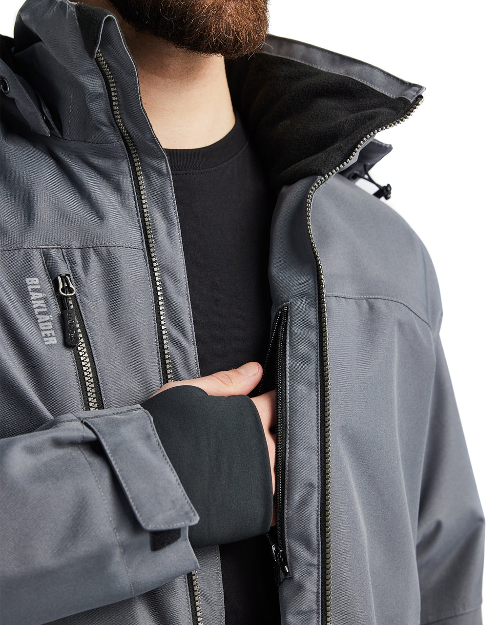 Blaklader Lined Lightweight Winter Jacket, Medium Grey/Black (9)