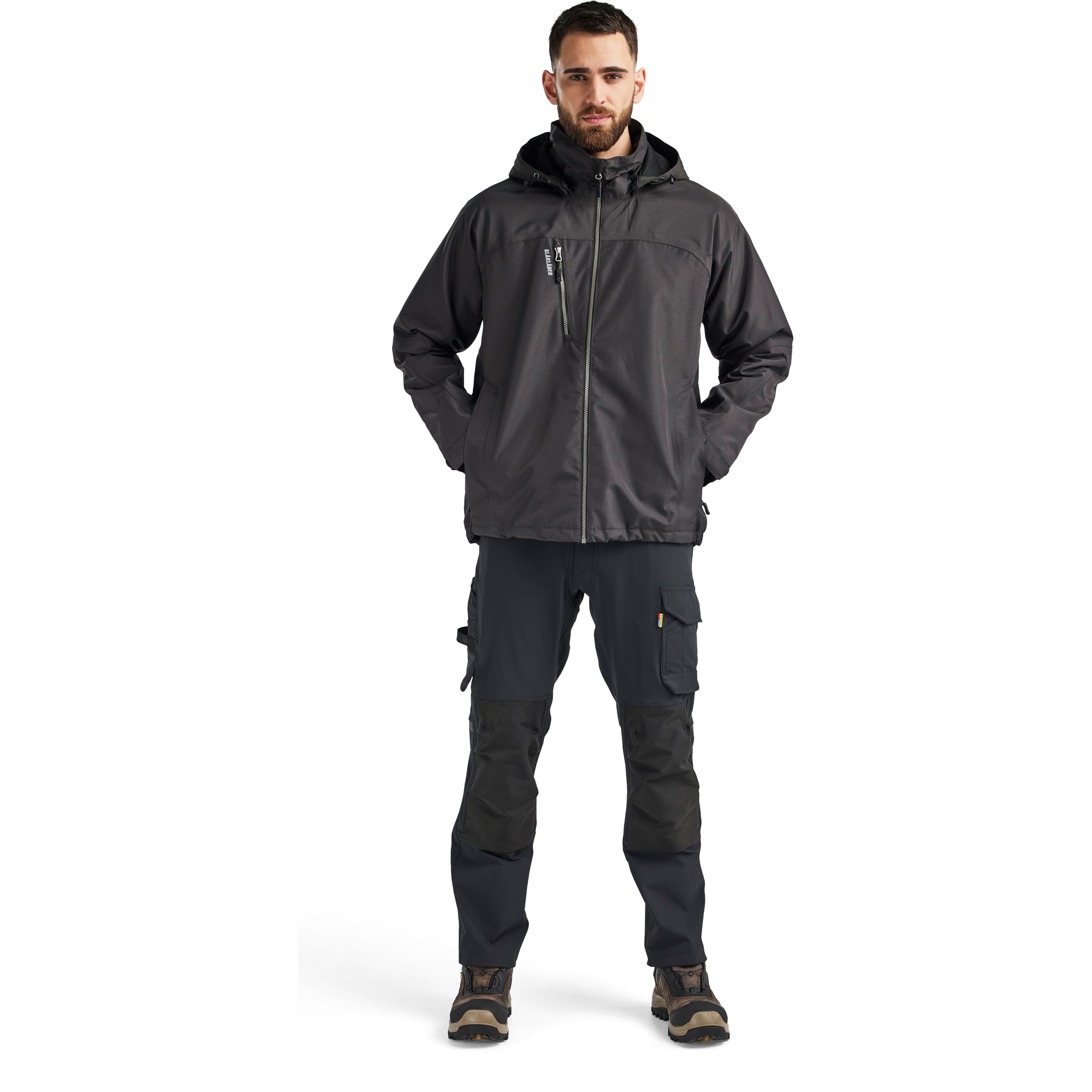 Blaklader Lined Lightweight Winter Jacket, Dark Grey/Black (5)