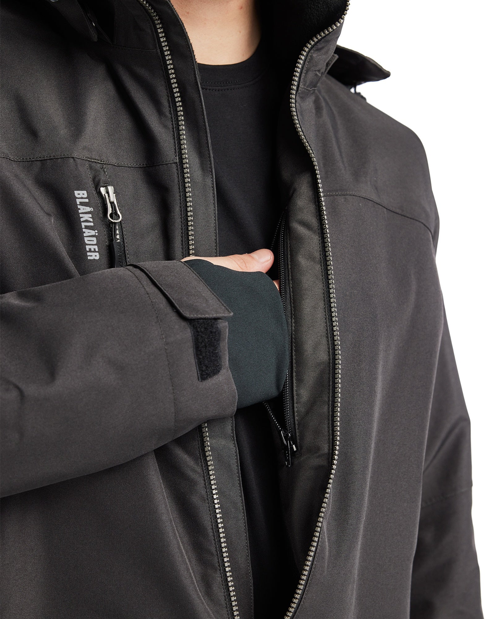 Blaklader Lined Lightweight Winter Jacket, Dark Grey/Black (8)