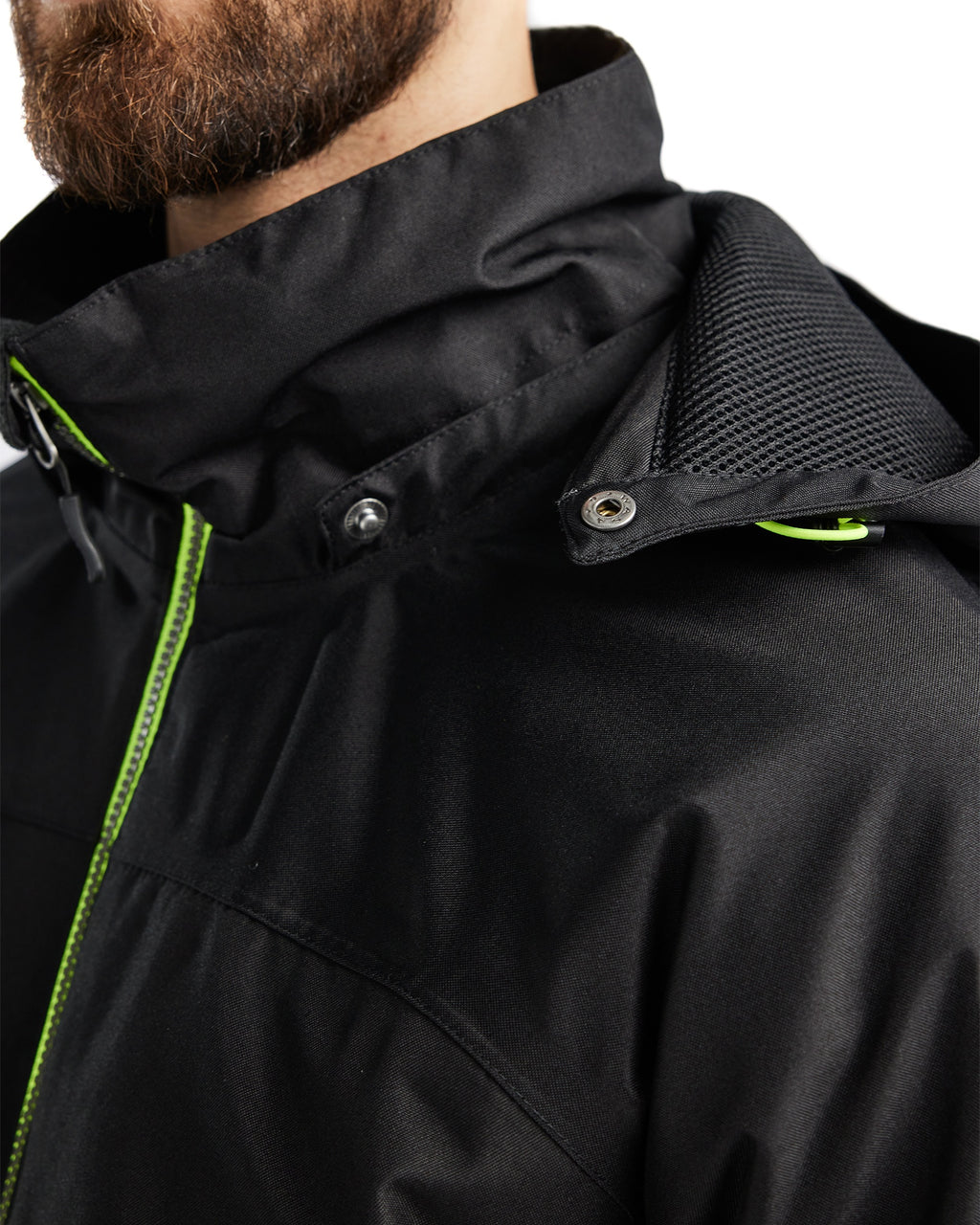 Blaklader Lined Lightweight Winter Jacket, Black/Yellow (7)