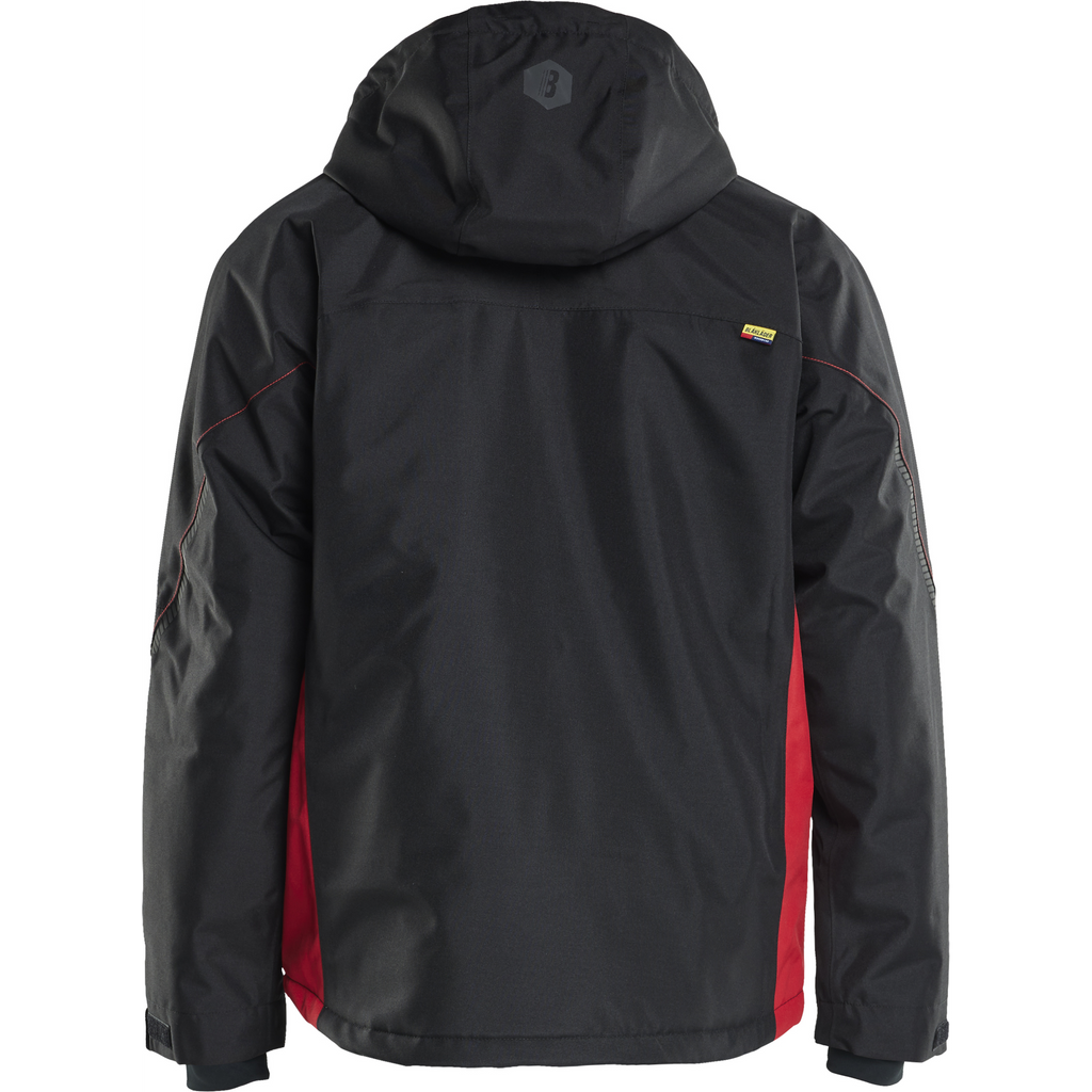Blaklader Lined Lightweight Winter Jacket, Black/Red (4)